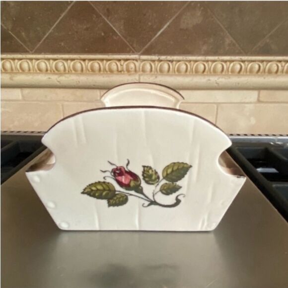 Vintage Metllox Poppytrail Provincial Rose 10in Bread Tray - Picture 6 of 8